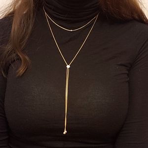 Long statement necklace